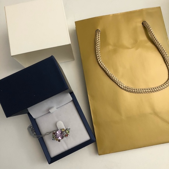 ❌SOLD❌ MULTI GEMSTONES 925 STERLING SILVER RING - Picture 6 of 8